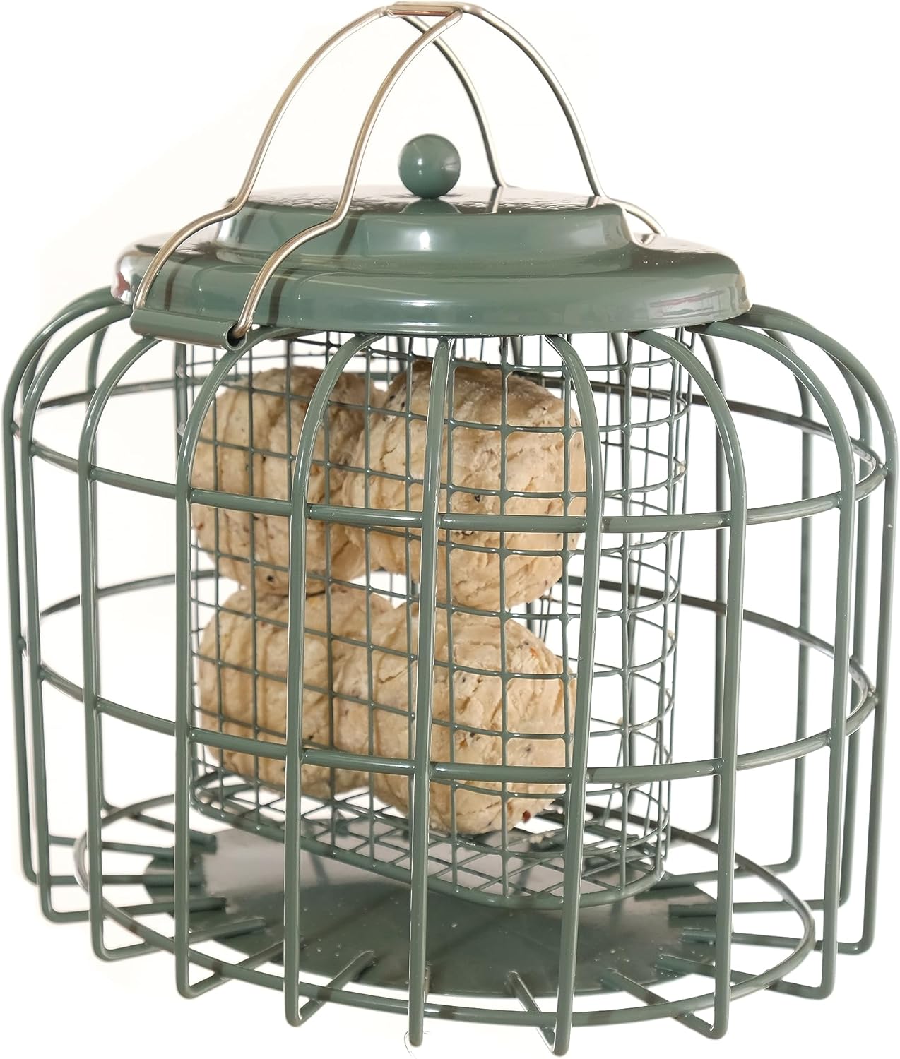 The Nuttery OVLC03 Oval Suet Cake/Fatball Feeder, Ocean Green Amazon