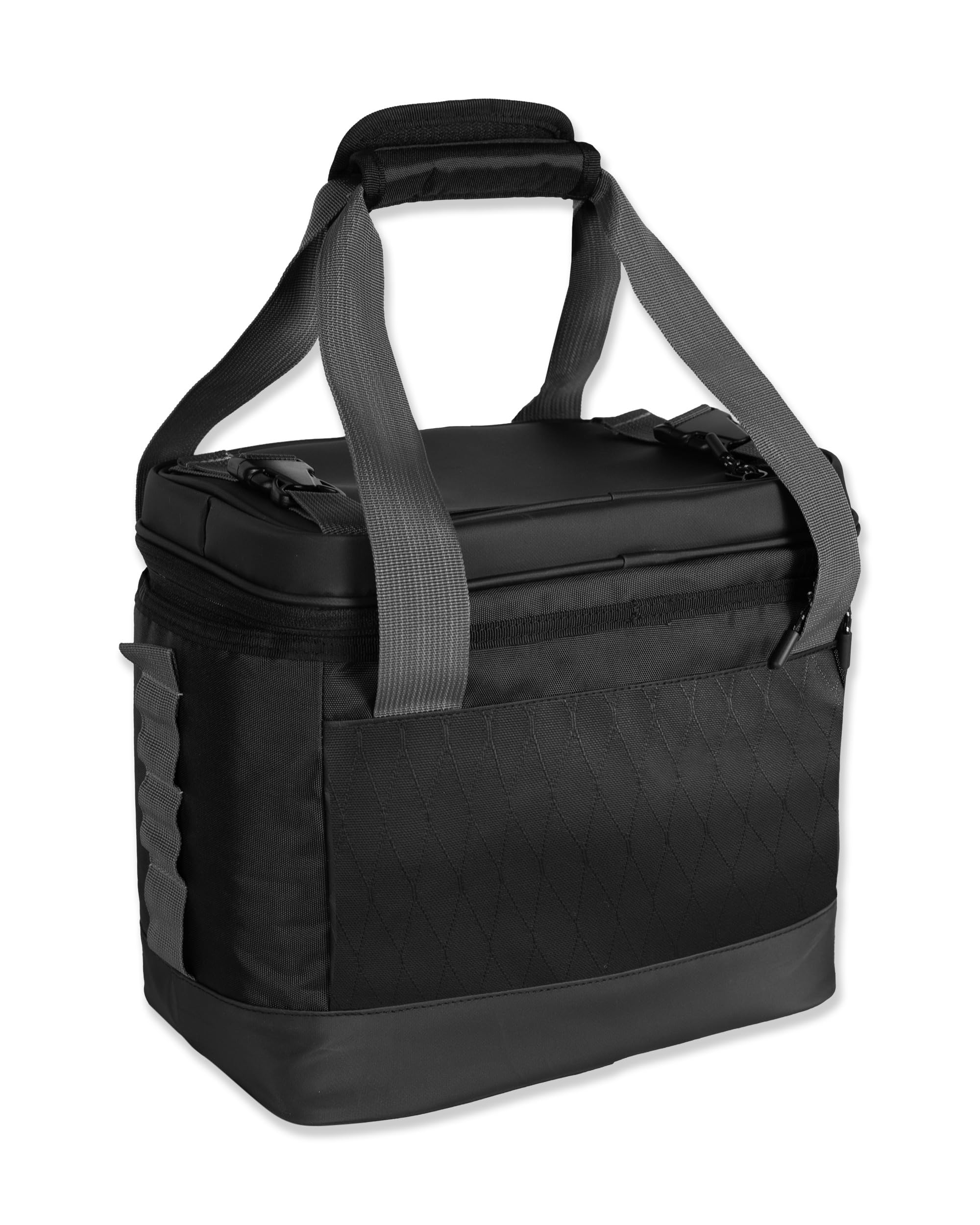 Volcom Bolsa térmica masculina Venture com 12 latas, Preto