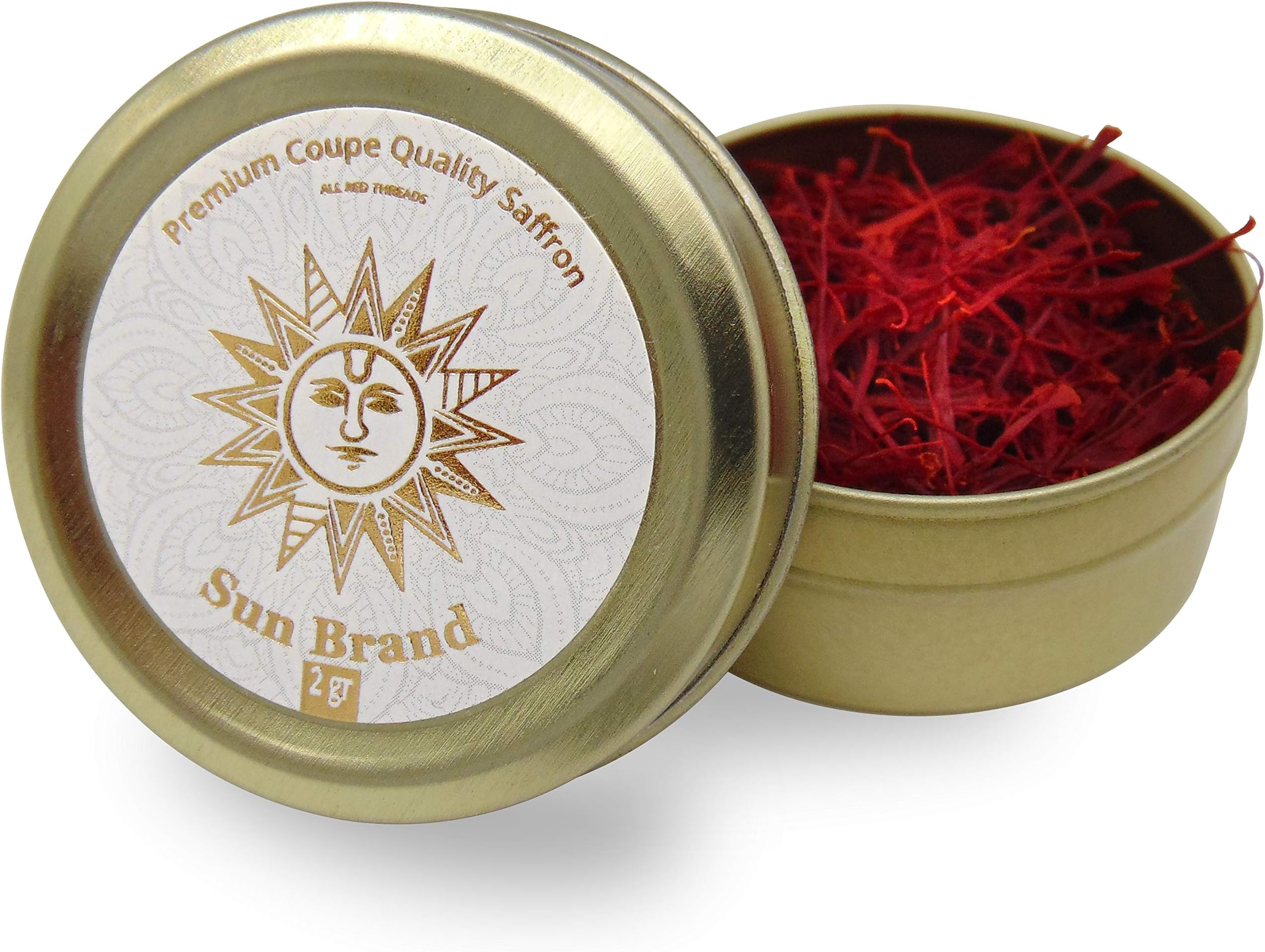 Sun Brand Saffron - 2 Gr Premium Saffron Threads - Coupe Category 1