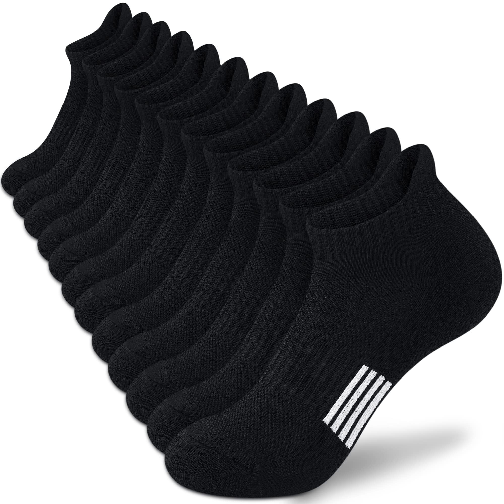 AmutostAnkle Socks Womens Athletic Running Comfort Cushioned 3/5/6Pairs