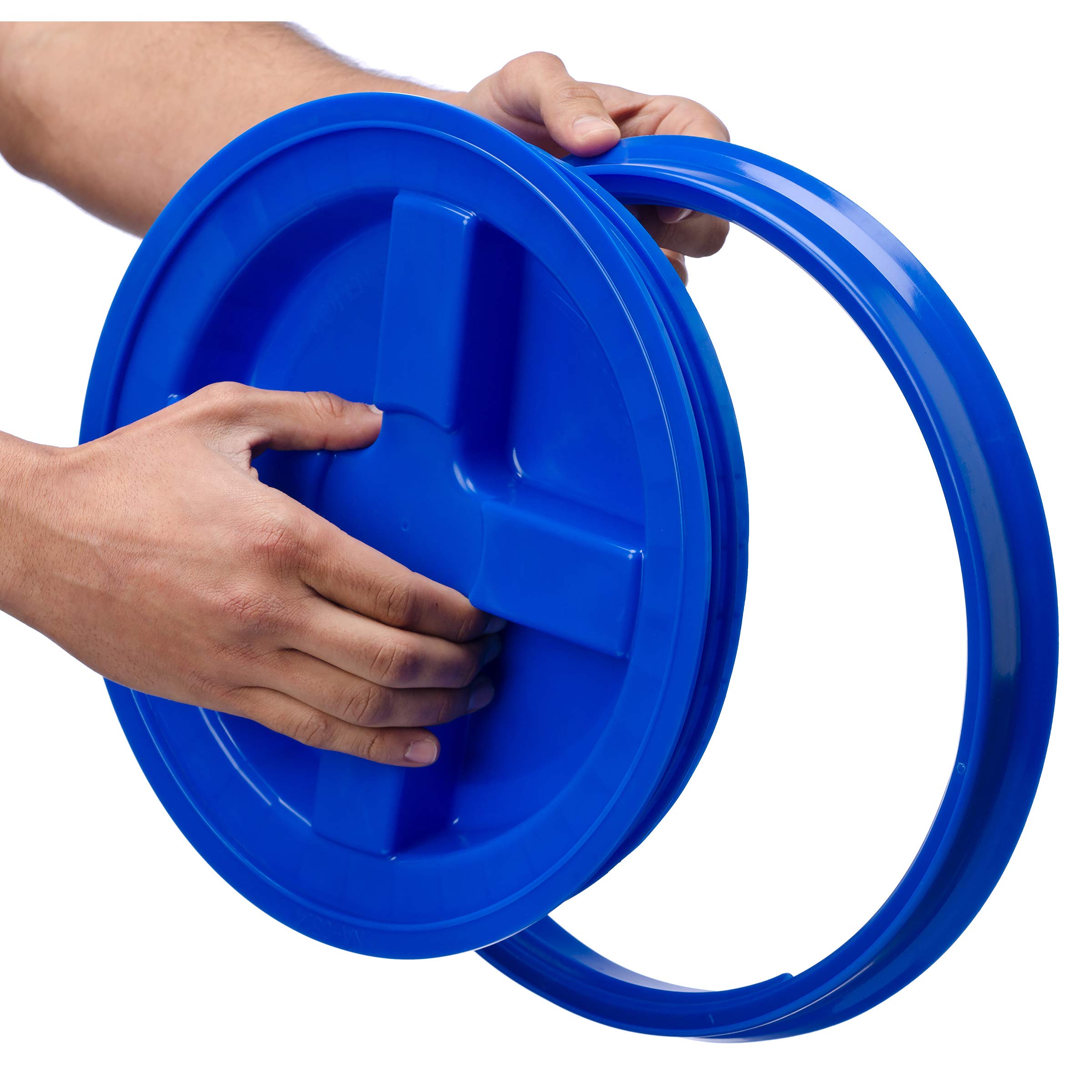 GAMMA2 Gamma Seal Lid Pet Food Storage Container Lids Fits 3.5, 5, 6, & 7 Gallon Buckets