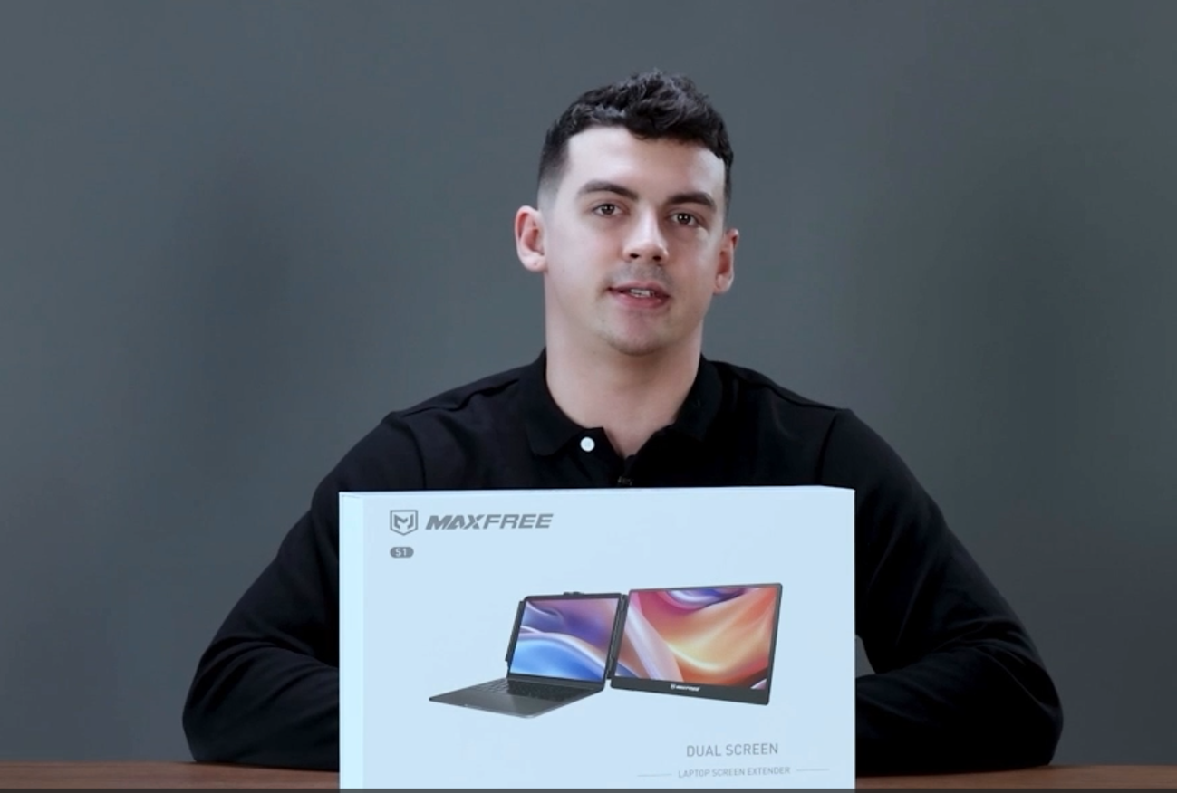 デュアルスクリーン DUAL SCREEN LAPTOP S1 Maxfree S1 Laptop Screen Extender - 14'' Laptop Monitor Extender