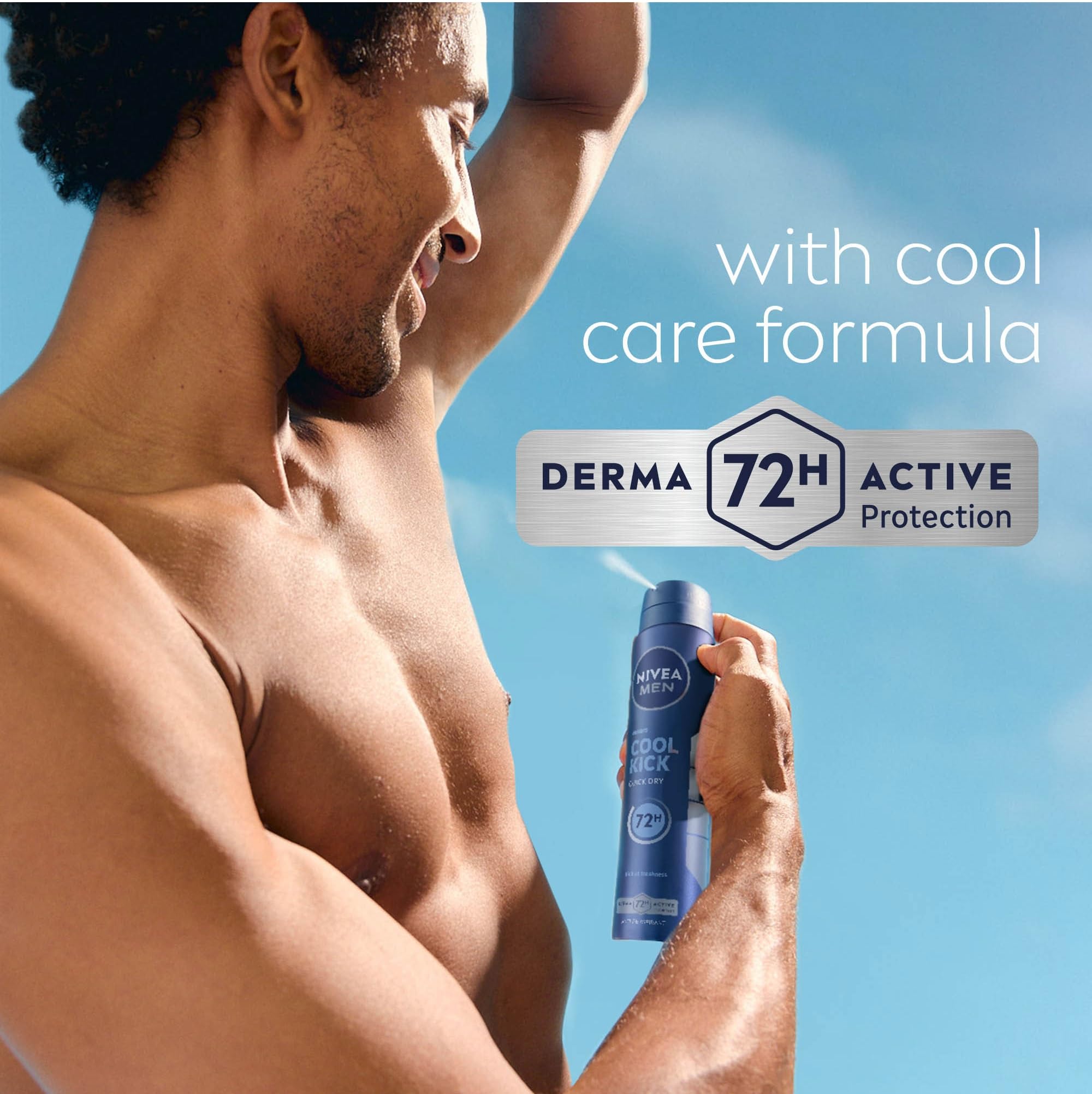 NIVEA MEN Cool Kick Spray Anti-Perspirant (250ml, Pack of 6