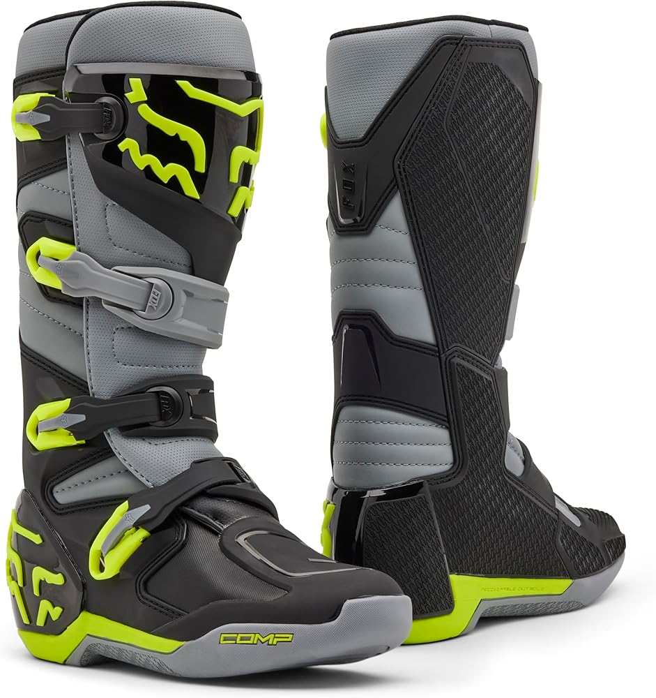 Amazon.com: Fox Racing Men's Comp Motocross Dirt Bike Boots, Grey
