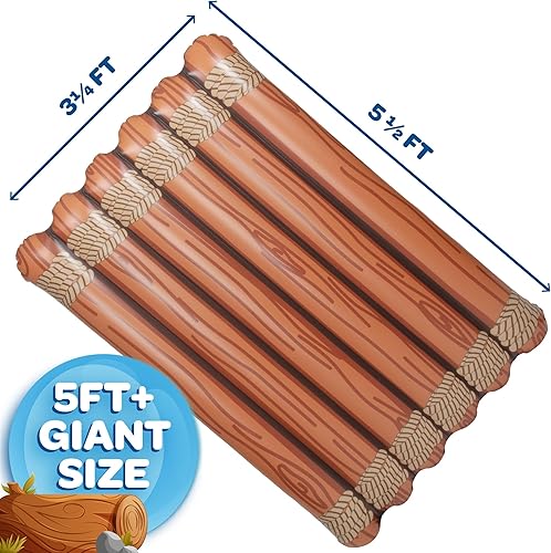 Miniatura 4 de Flotador inflable gigante para piscina para varias personas, capacidad de peso de más de 600 libras, 5 pies de largo, resistente, extra grueso y