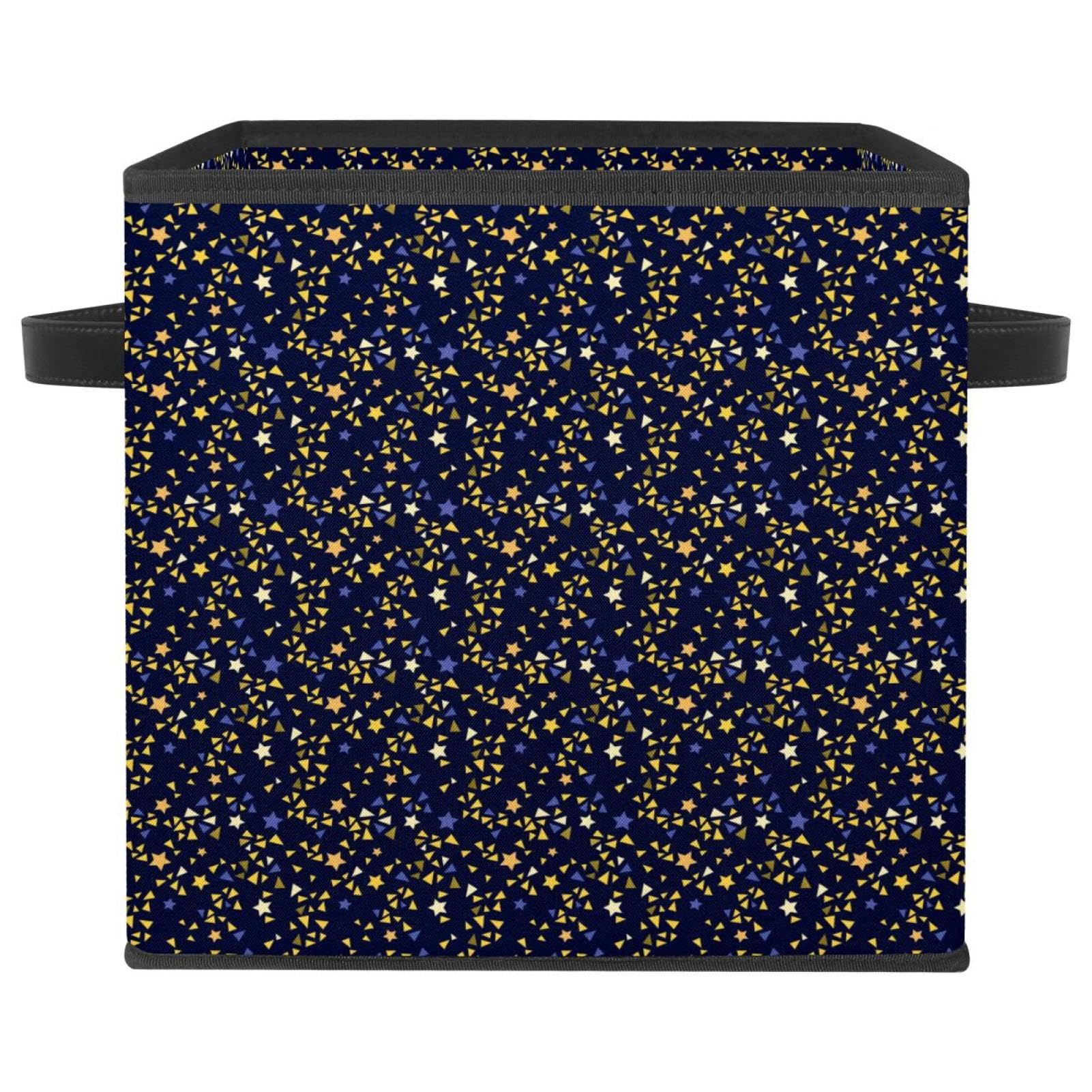 Gagner de la place dans la chambre avec la boîte cube pliable en tissu imprimé