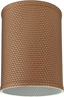 Aspen Creative 31115A Transitional Hardback Drum (Cylinder) Shaped Spider Construction Lamp Shade in Brown, (8" x 8" x 11")