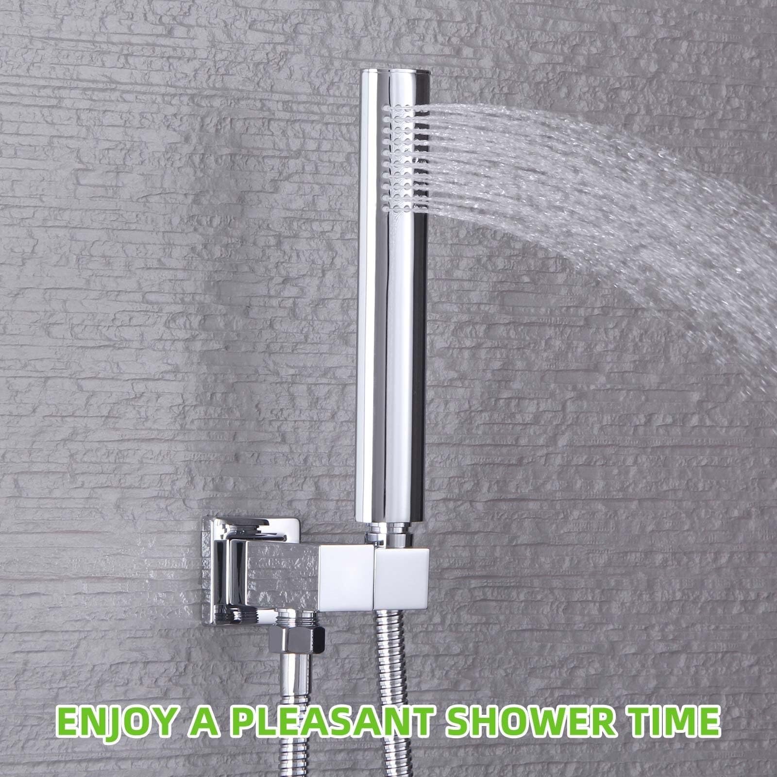 Angle Simple Unión de pared con soporte para cabezal de ducha, soporte giratorio de latón, codo de suministro y salida de agua, IPS macho de 1,27 cm, cromo (cromo)