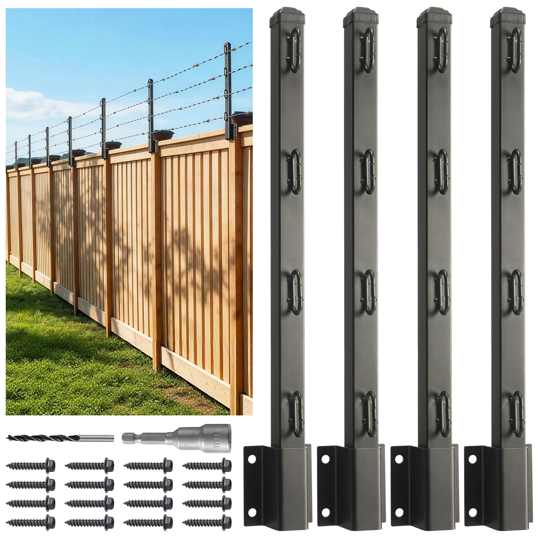 Epcee Fence Post Extender (4 Pack)