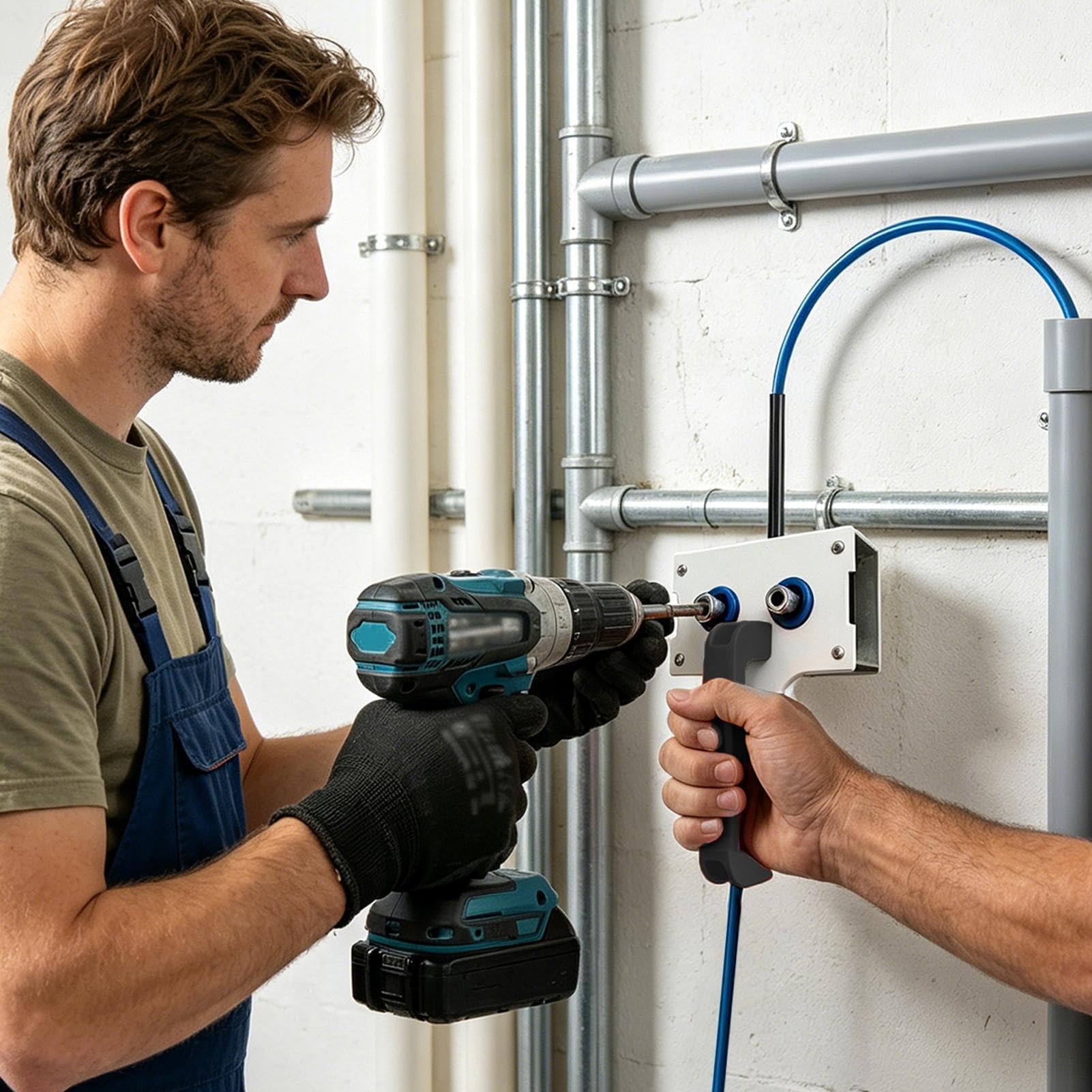Herramienta Pasacables - Herramienta Guía Accionada Por Taladro Electricista | Pasacables Para Conductos Estrechos | Para Proyectos De Cableado Industrial E Hidroeléctrico Tuberías Metálicas
