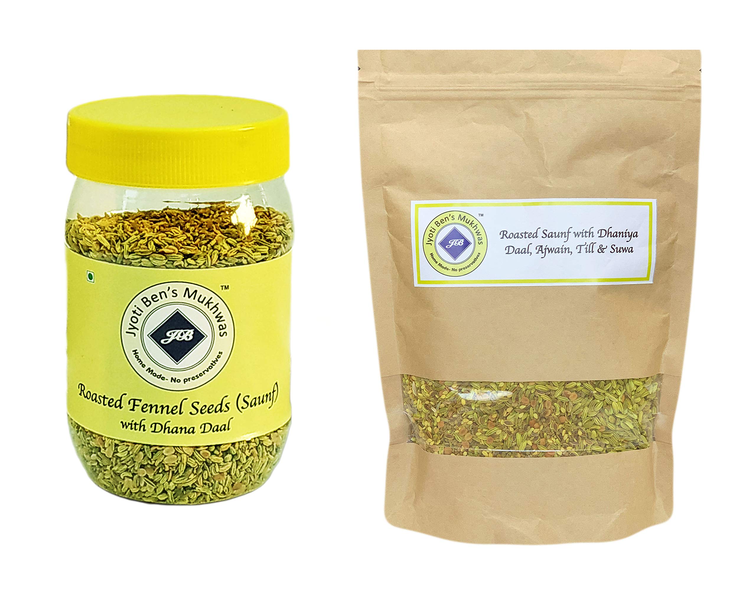 Jyoti Bens Mukhwas - Combo of Roasted Saunf with Dhaniya Daal- Ajwain- Till- Suwa & Roasted Saunf with Dhaniya Daal (B08FZG88GL) Amazon Price History, Amazon Price Tracker