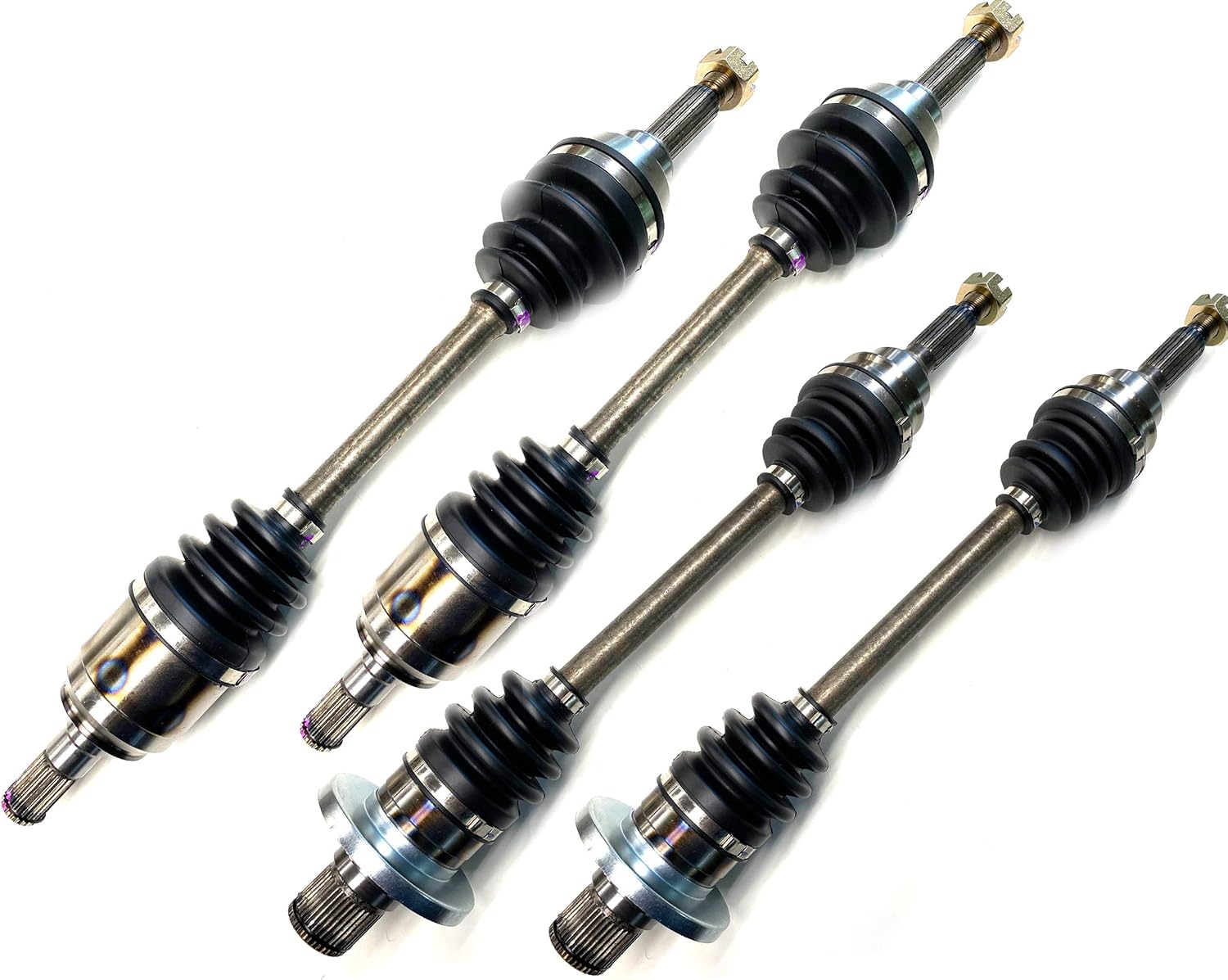 DTA Full Set - 4 CV Axles Compatible with Suzuki King Quad 450 500 700 750 Front and Rear Left and Right