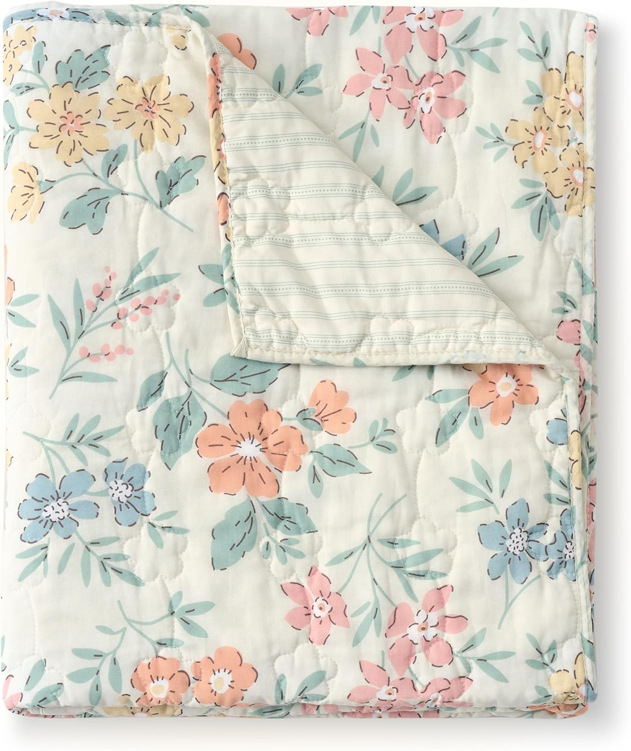 Greenland Home Chloe Reversible Modern Floral Quilted