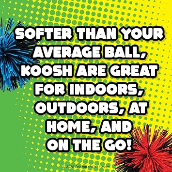 Koosh Balls 3 inch, Kids Outdoor Toys, Beach Toys, Fidget Toys, 3+ | Lightweight, Summer, Outdoor Toys, Kids Toys, Outdoor Games, Fidget Toys, Fits in your pocket