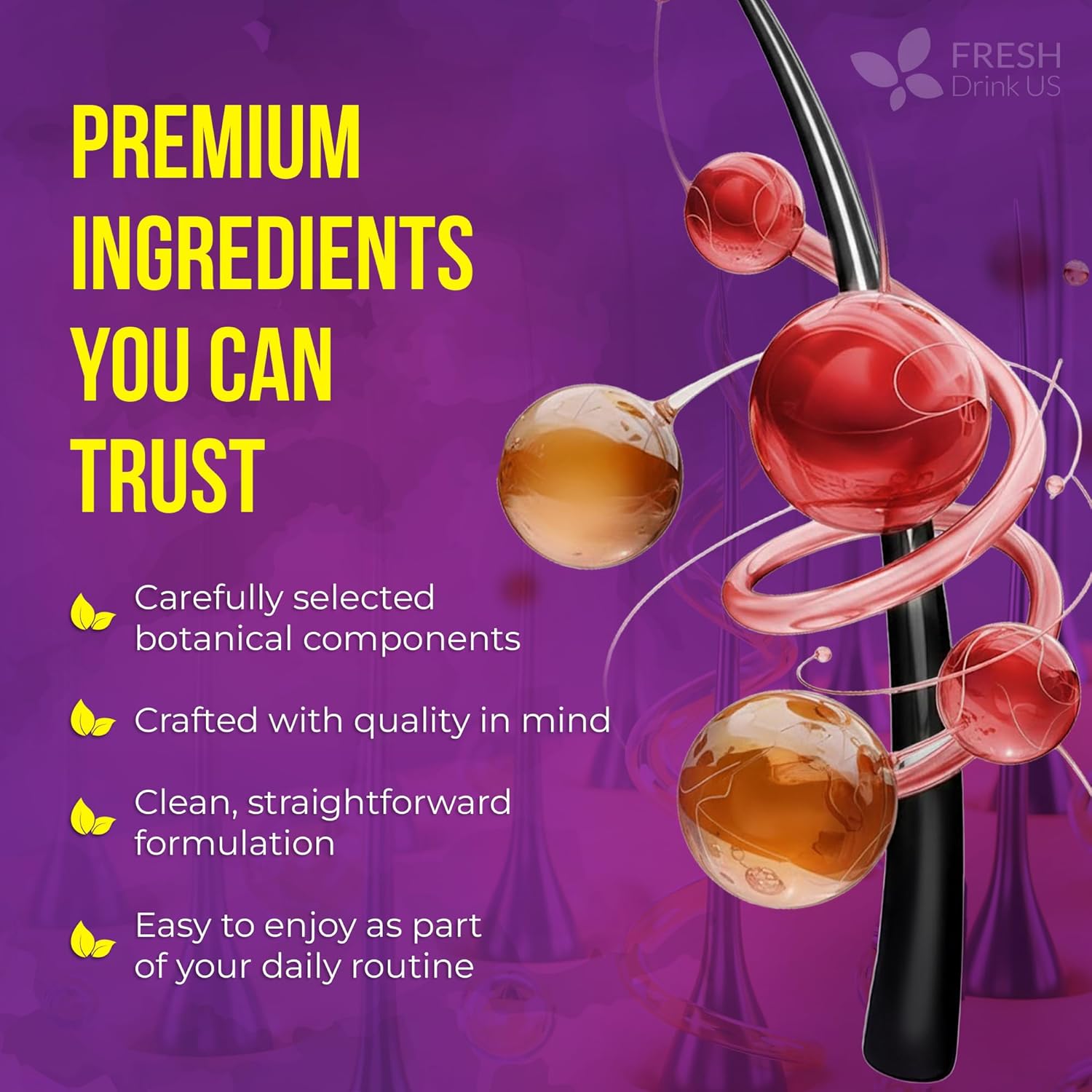 FreshDrinkUS, Premium Hair Growth Soft Chews | 90 Count | Daily Beauty Soft Chews – Delicious Chewable Formula for Everyday Hair Care Routine – Non-GMO, Gluten Free, Dairy Free