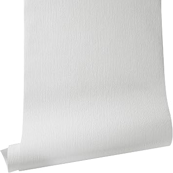 White Textured Paintable Wallpaper Embossed Textured Stripe Wallpaper for Living Room Bedroom Hallway