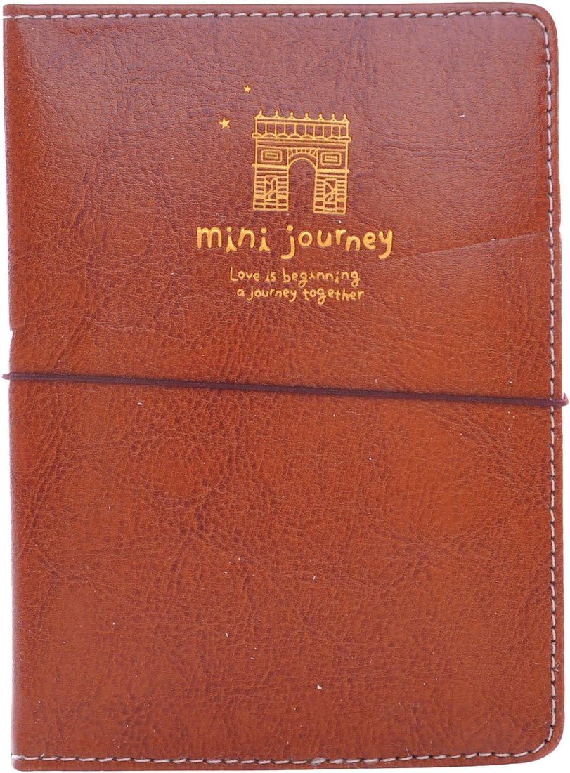 Mini Journey Leather Passport Wallet - Brown