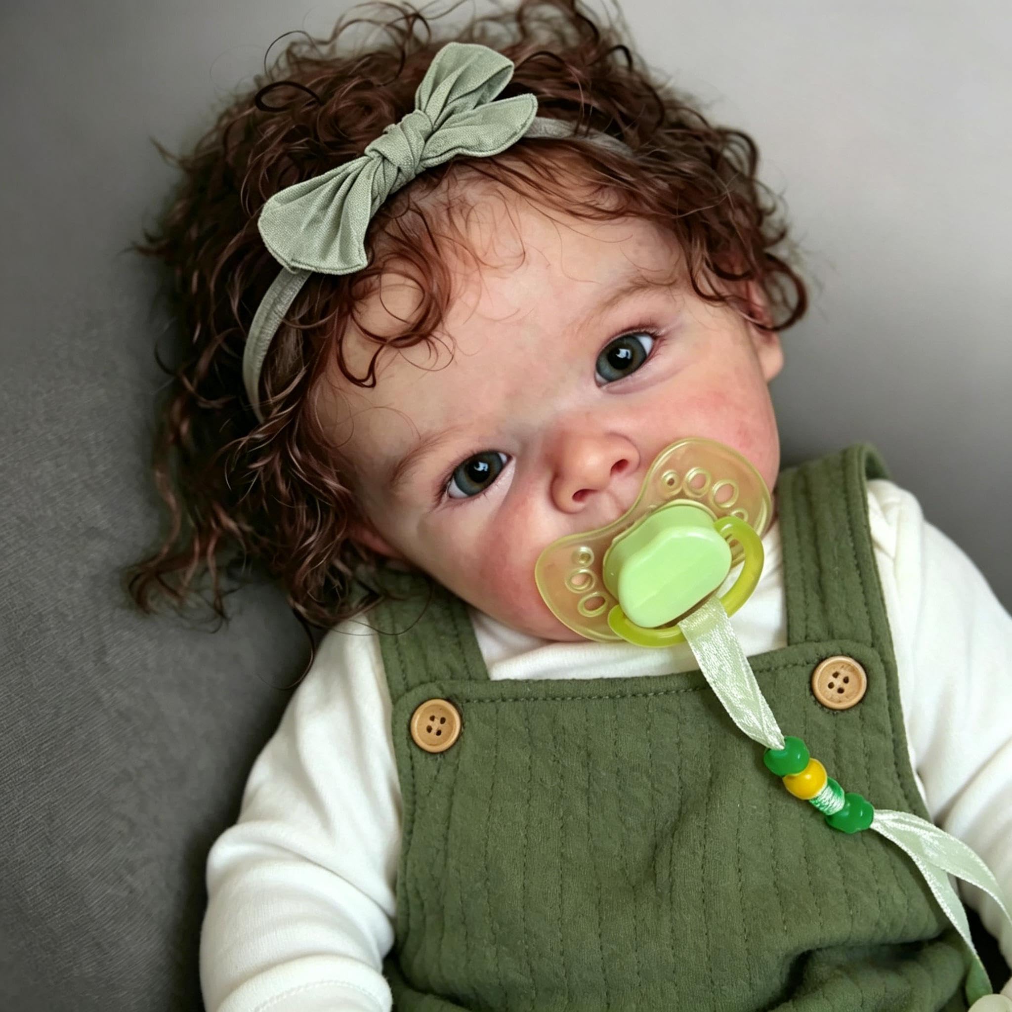 Anano Reborn Baby Vollvinyl Lebensecht, Reborn Puppen Lebensecht-45CM Vinyl Baby Mädchen, Waschbar Reborn Babypuppen Wie Echt
