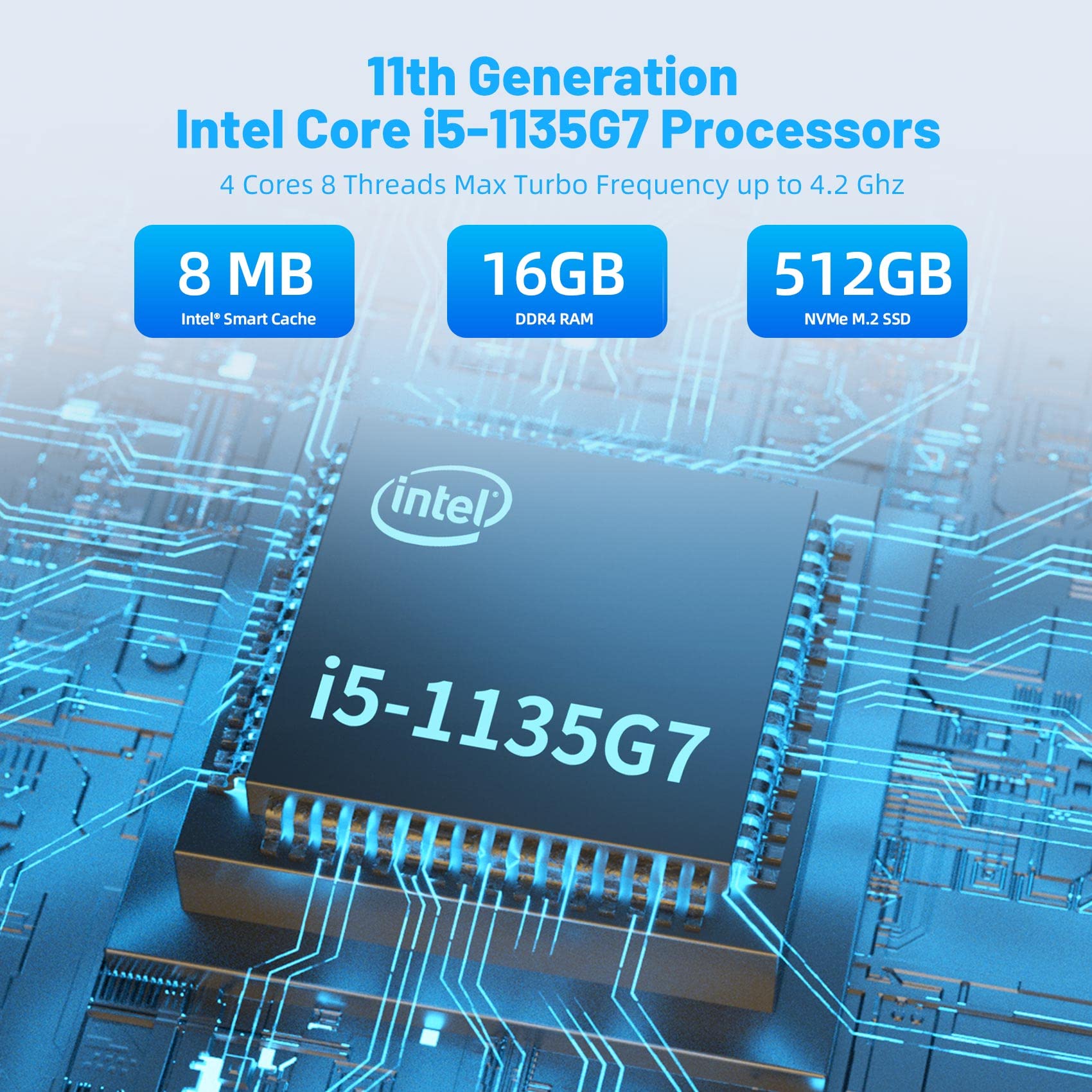 Amazon.com: ATOPNUC Mini PC Intel i5-1135G7 de 11ª generación con