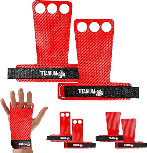 Miniatura 9 de Bear Grips Empuñaduras de dos agujeros, agarres de tres agujeros, empuñaduras sin agujeros, puños WOD para hombres y mujeres. Agarres de manos de