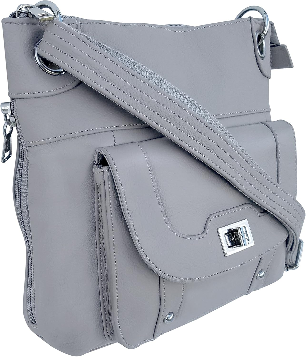 Ladies' Gun Concealment Crossbody Bag Grey
