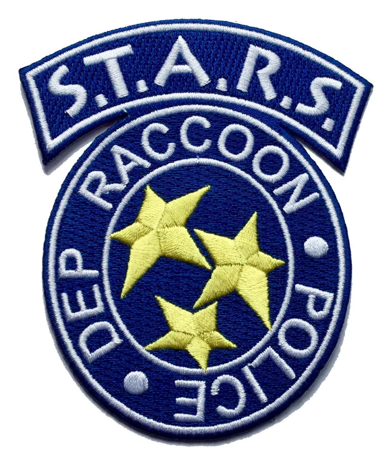 S.T.A.R.S. Raccoon City R.P.D. Iron on Embroidered Patch for Costume/Cosplay. Size 100mm x 85mm. Available in Colours Black or Blue. (Blue)