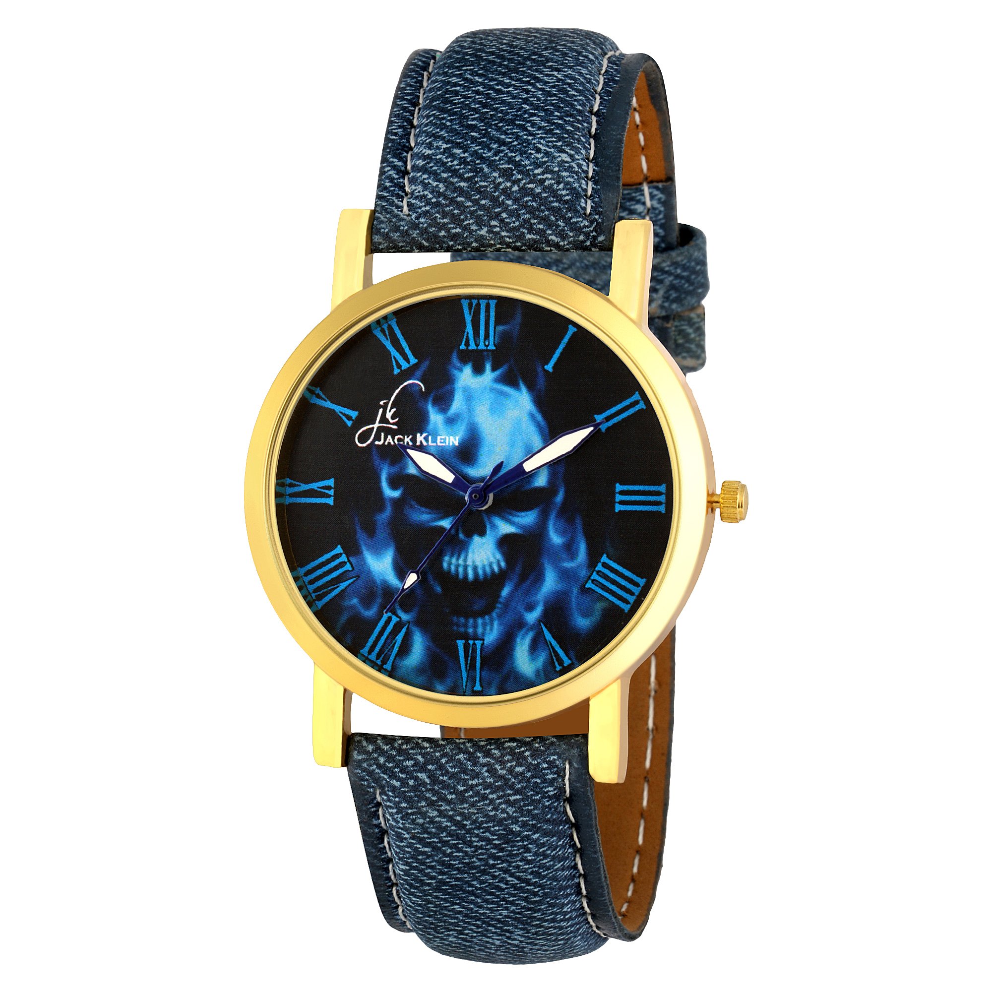 Jack Klein Blue Color Stylish Denim Finish Watch (B07F1Q8GGL) Amazon Price History, Amazon Price Tracker