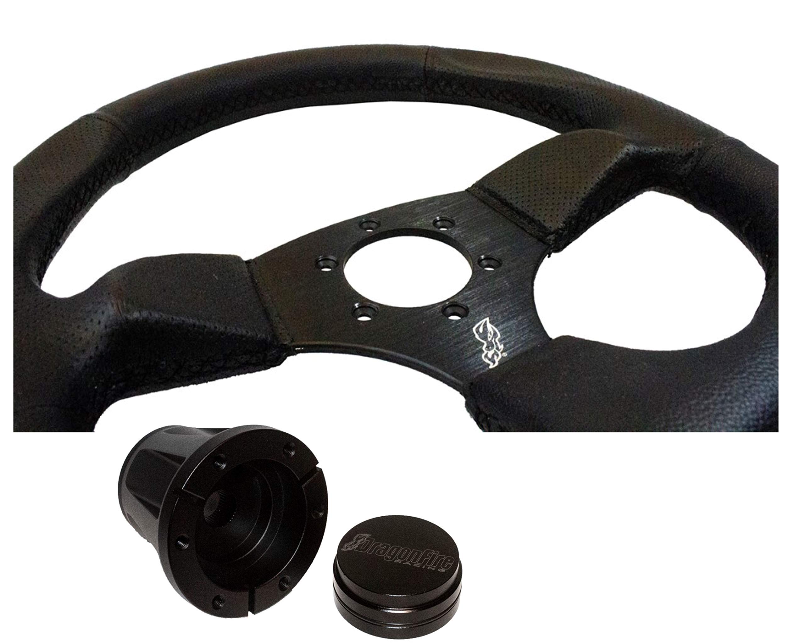 Dragonfire Fixed Steering Wheel Hub For Honda Talon 1000R 1000X With D Shaped Steering Wheel (Vinyl)