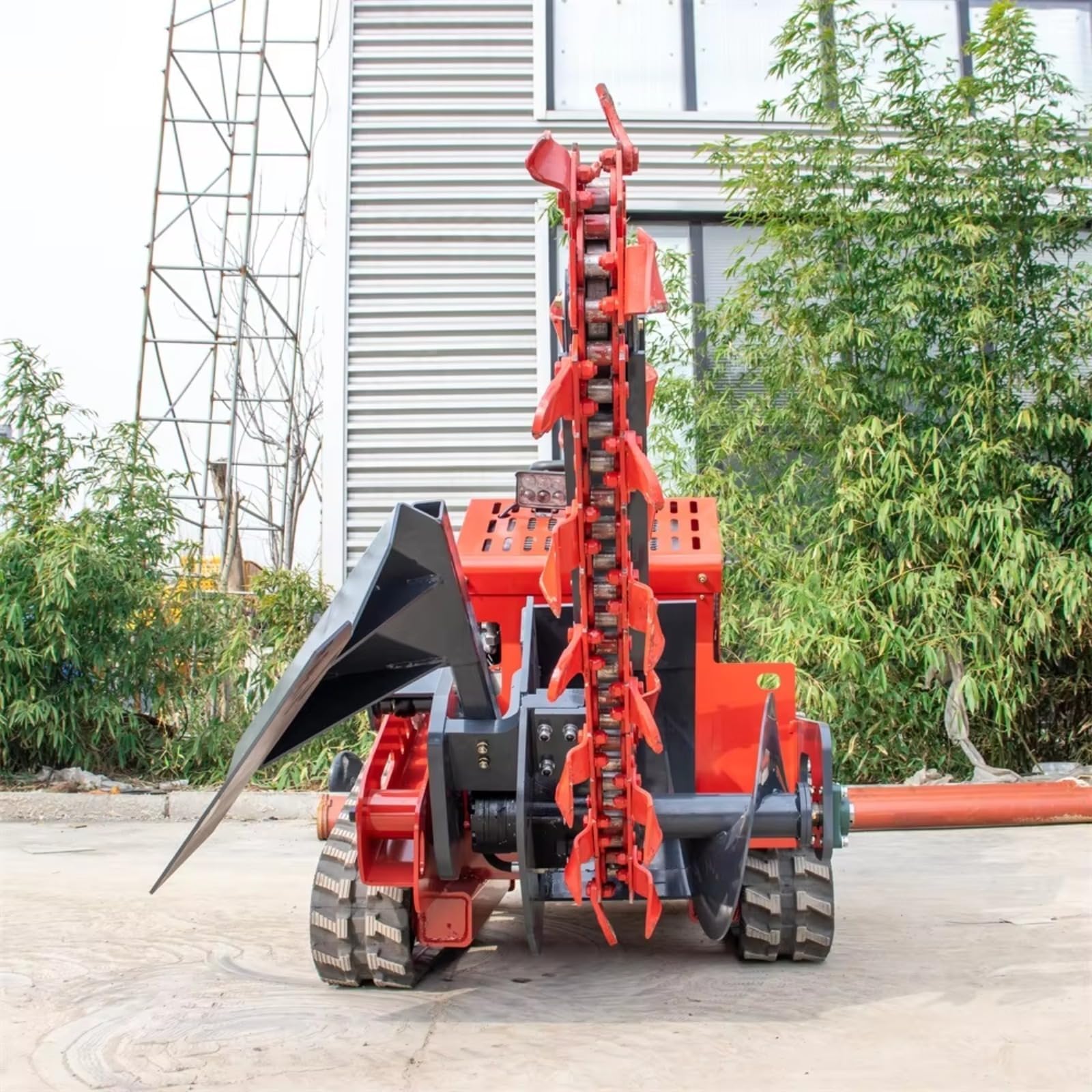 Mini Tracked Ditching Machine for Orchard Pipeline Installation