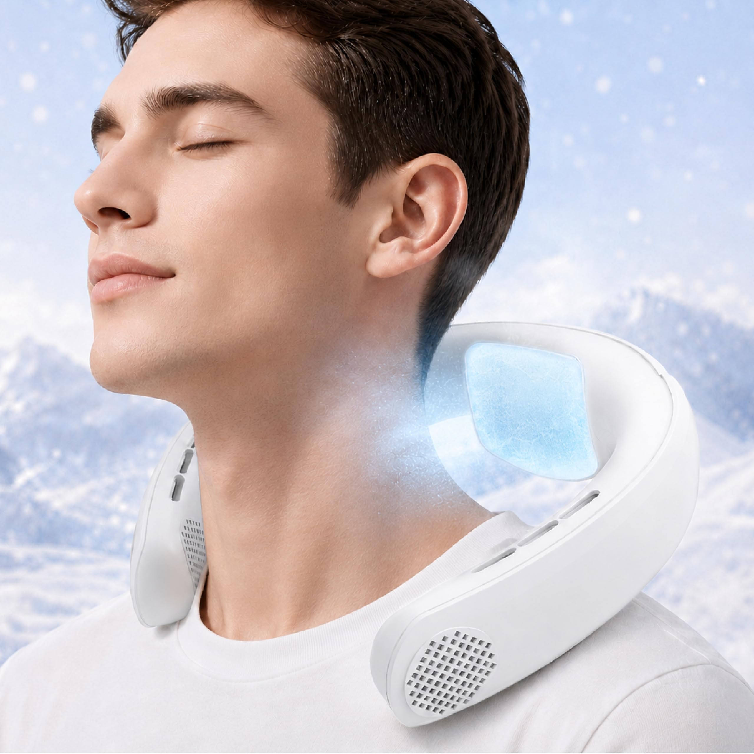 Photo 1 of Tujimao Neck Air Conditioner with Cooling Plate, 7000mAh Rechargeable Fan
