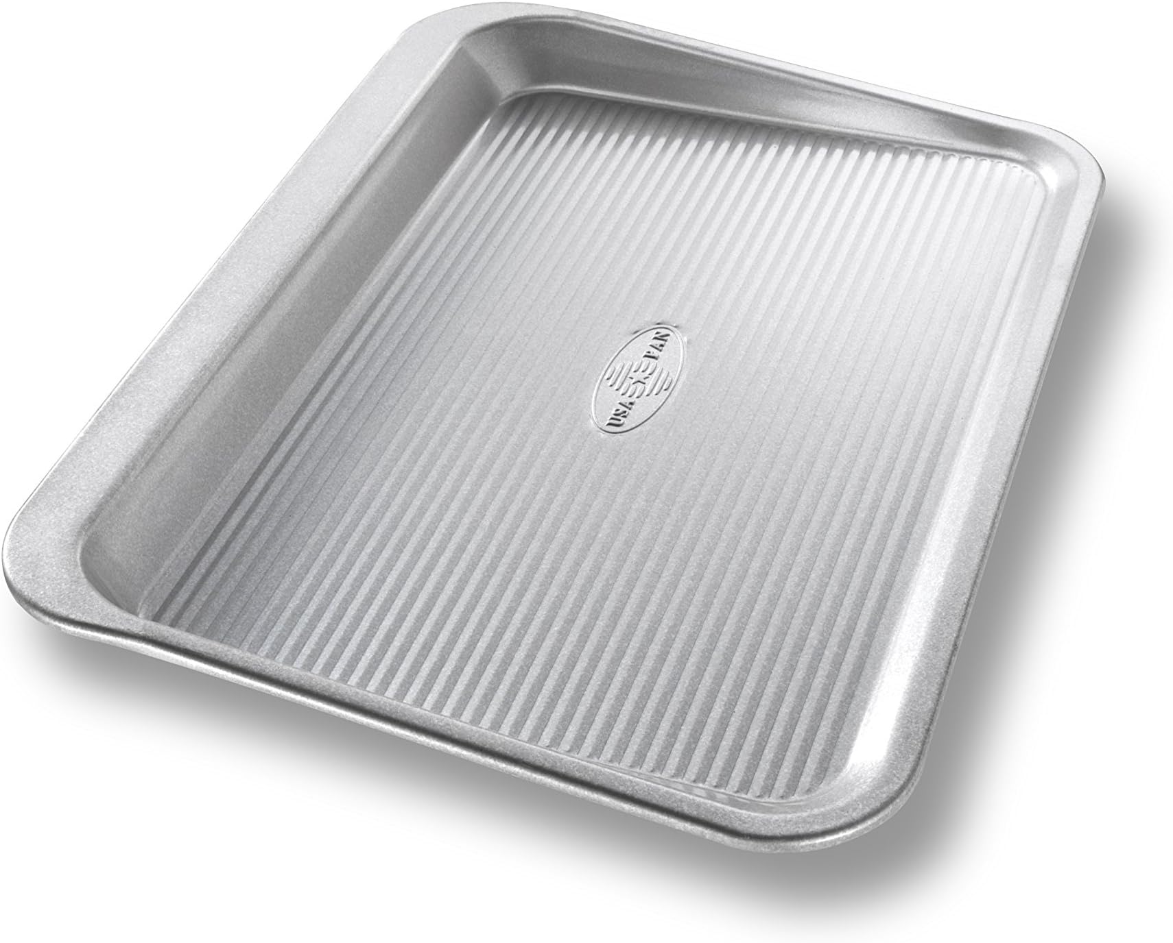 Bakeware Easy Slide Non Stick Cookie Sheet Pan, Small, Silver