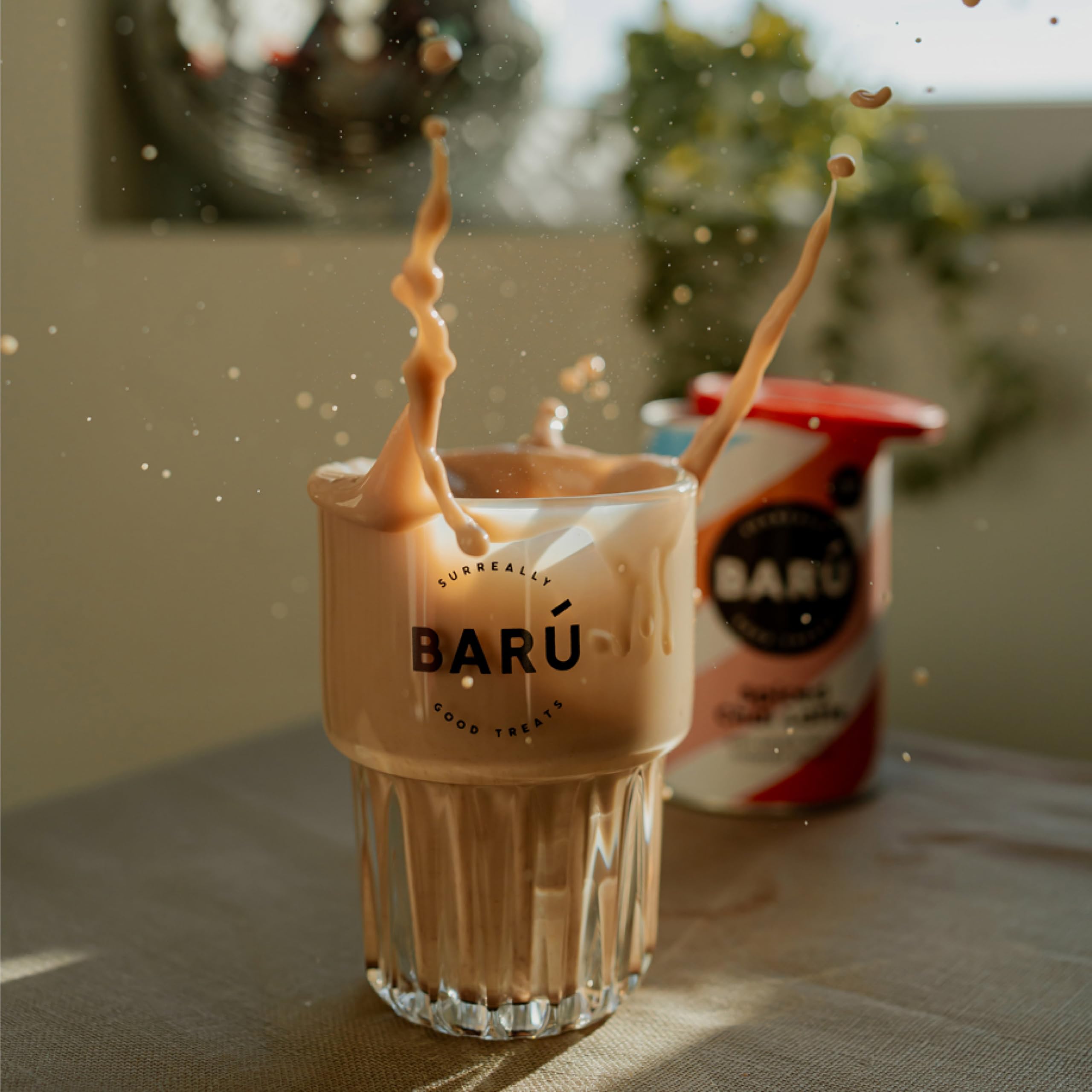BARÚ Chai Latte Épicé – Thé instantané en poudre – 4 x 250 g – 64 portions
