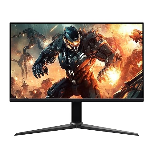 Amazon Basics 27 inch Gaming Monitor, FHD 1080P, 165Hz, VESA Compatible, Adaptive sync, 1ms Response, Black - 165Hz - 27"