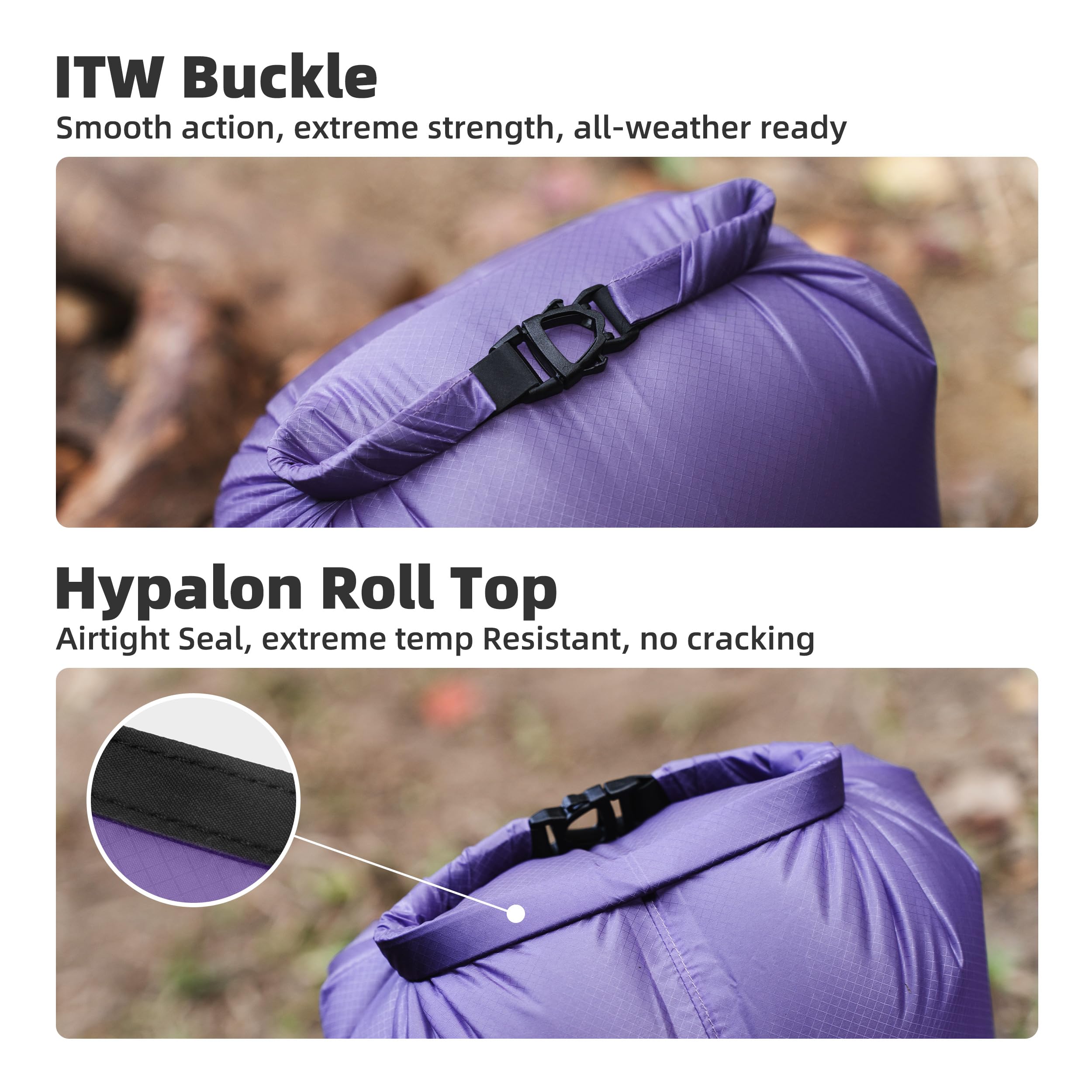Thous Winds 6L Dry Bag, Lightweight Waterproof Bag, Roll Top Design for Camping, Travel, Paddle Board, Boating Essentials - 5