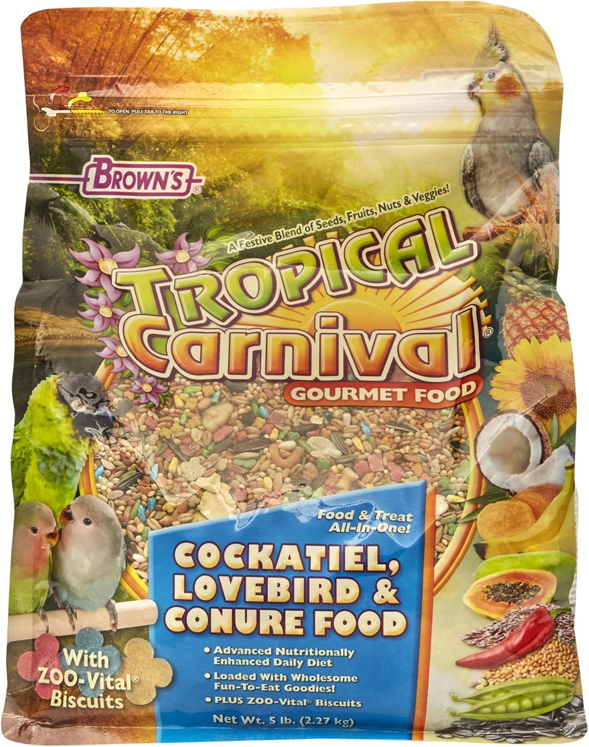 F.M. Brown's Tropical Carnival Gourmet Bird Food for