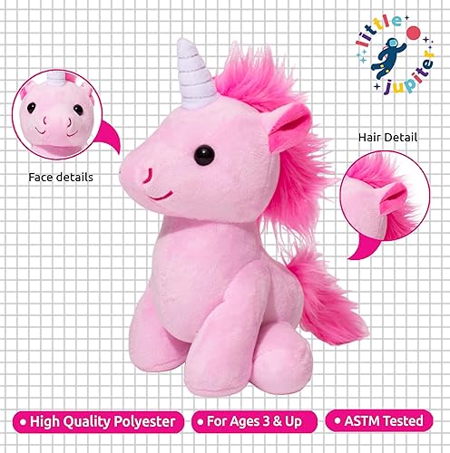 Miniatura 8 de Animal de peluche de unicornio de 7.5 pulgadas, peluche de unicornio para niñas, animales de peluche de unicornio para niñas, cosas de unicornio,