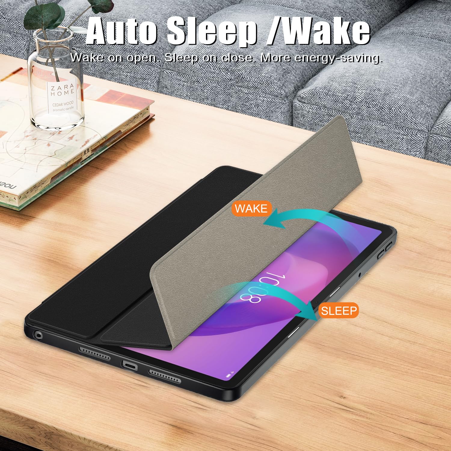 Coque Lenovo Idea Tab 11 - Housse Avec Porte-Stylo, Support Réglable, Fermeture Magnétique - 2