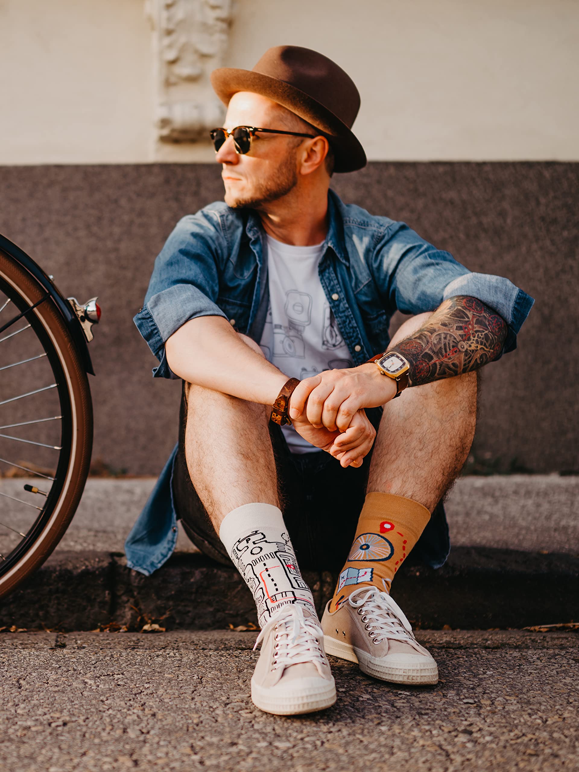 Dedoles Calzini Unisex Donna Uomo & Bambini Calze Cotone con tanti Design divertenti Calcio Bicicletta Piante Cavalli Regalo sinistra destra diversi