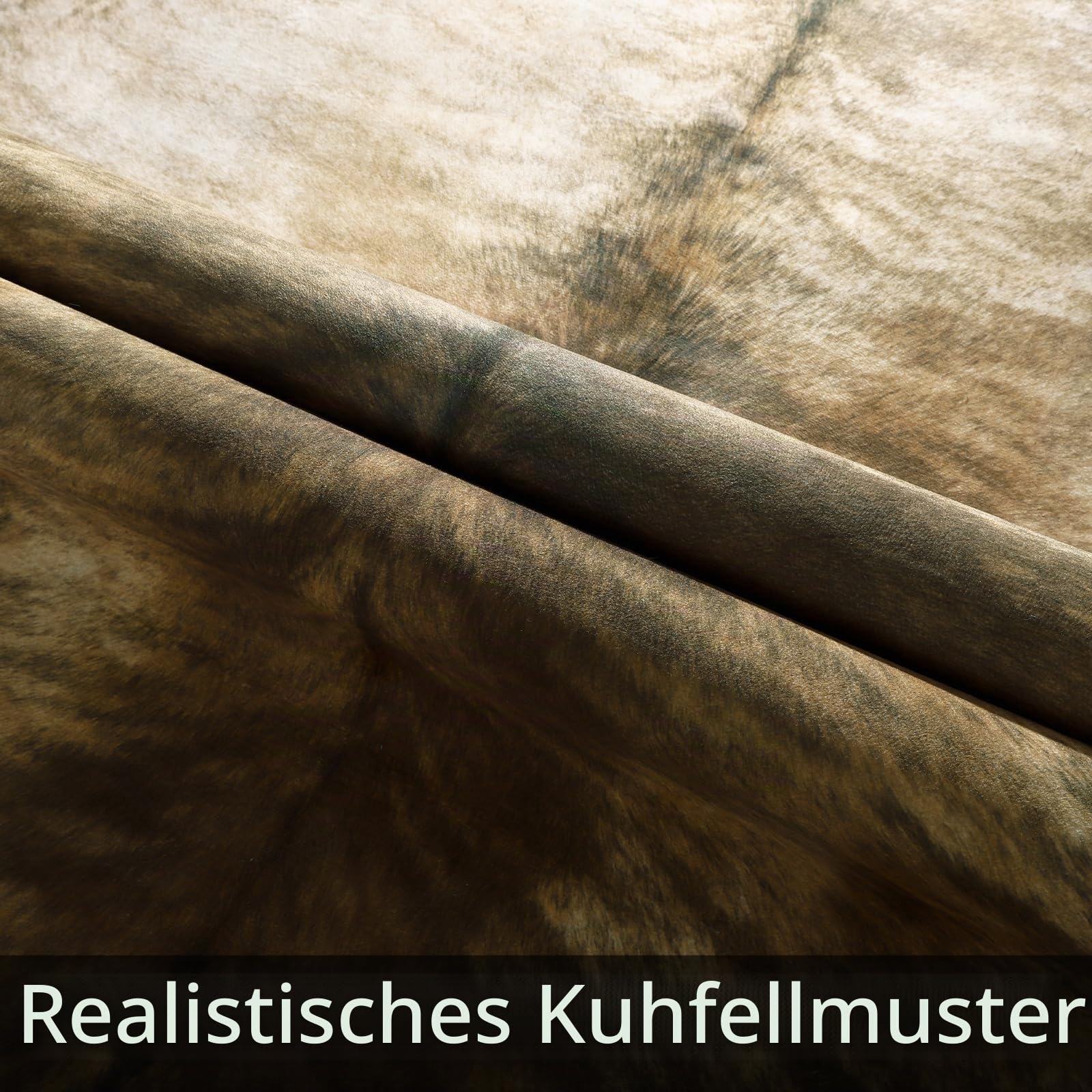 AROGAN Western-Kunstfell-Teppich aus Rindsleder, stabile Kuhfell-Teppiche für Schlafzimmer und Wohnzimmer