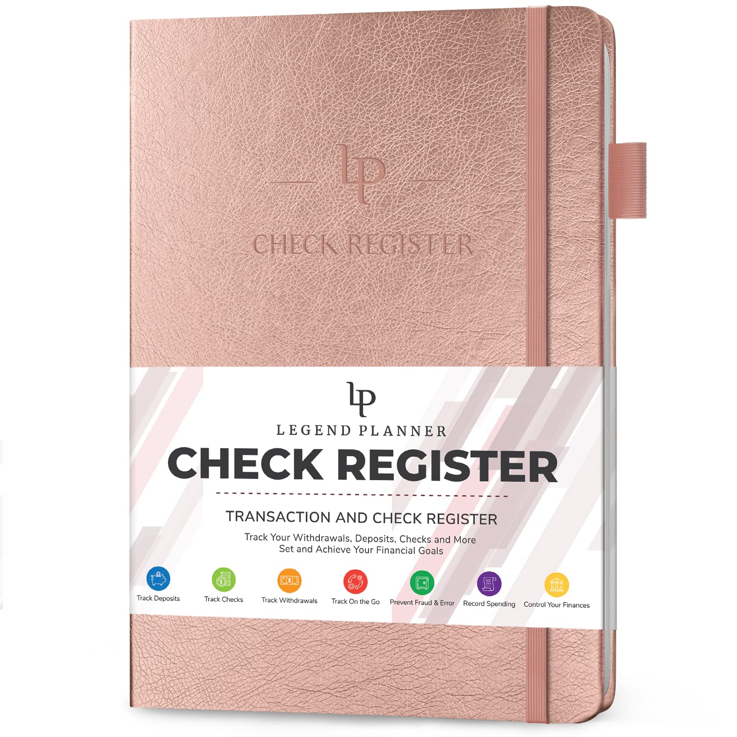 Legend Planner Check Register Book – Accounting Ledger Book for Small Business & Personal Use – Checkbook Register to Track Financial Transactions –