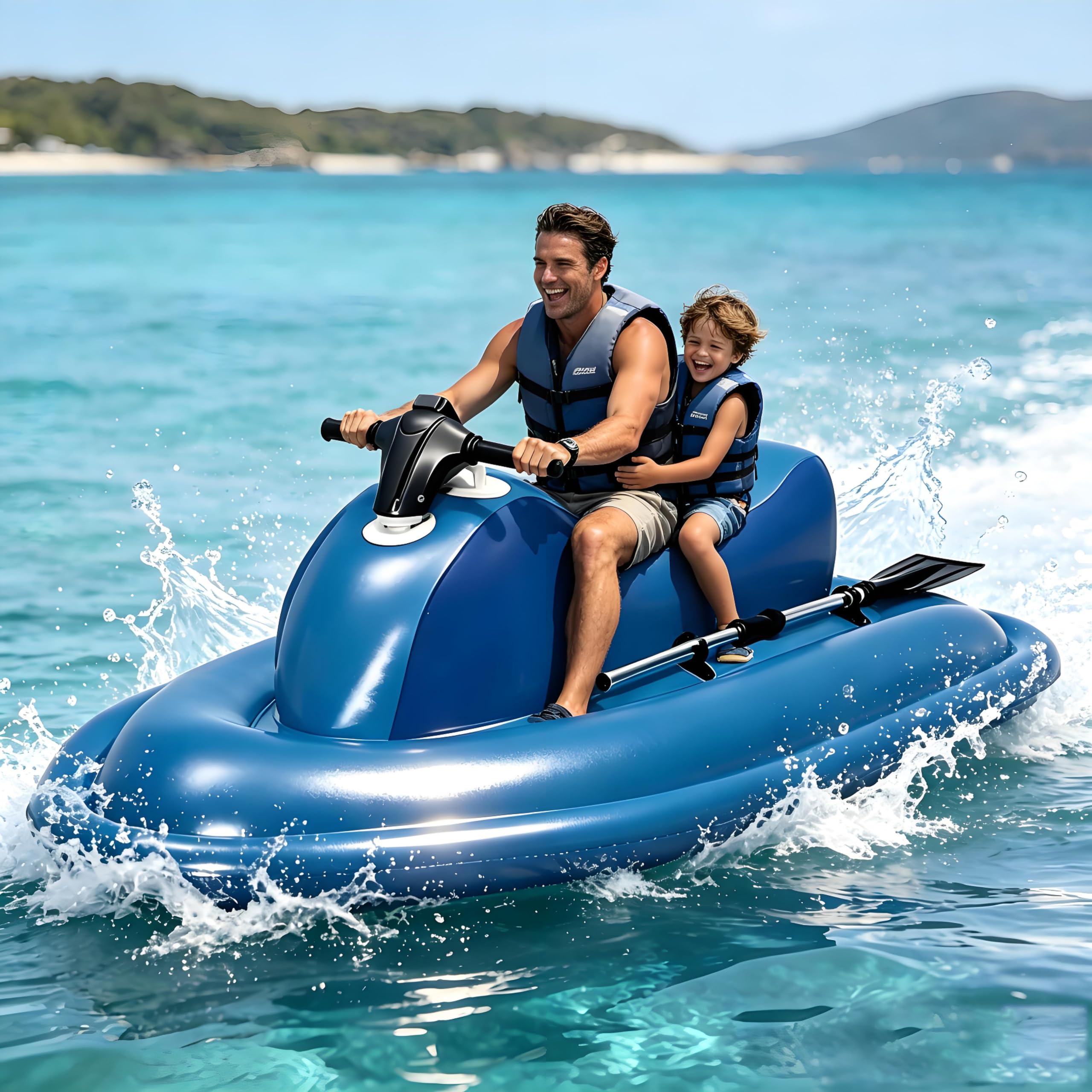 Motorized Inflatable Ride-On Jet Ski for Adults,500W 700W Motor 700Wpro16A