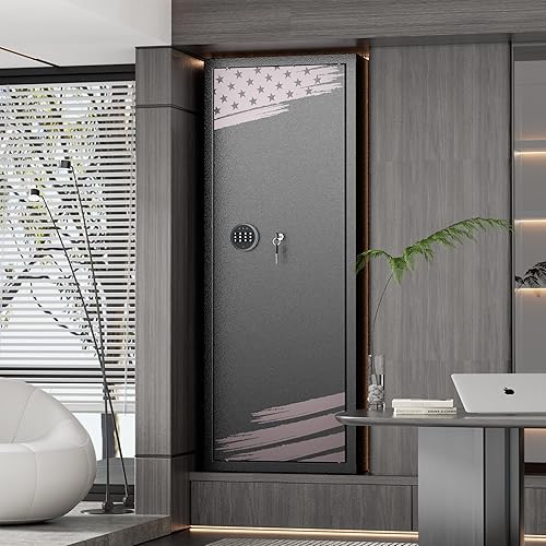 Miniatura 7 de INTERGREAT Caja fuerte para rifle de pistola 10-12 para el hogar, rifles y pistolas, cajas fuertes largas para rifle y escopeta, escopetas de acceso