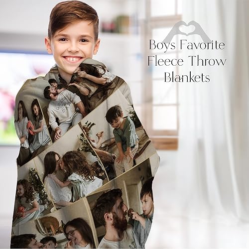 Miniatura 9 de Ships Next Day, Manta personalizada con imagen, impresa en Estados Unidos, manta de fotos personalizada (Sherpa - 60x80)