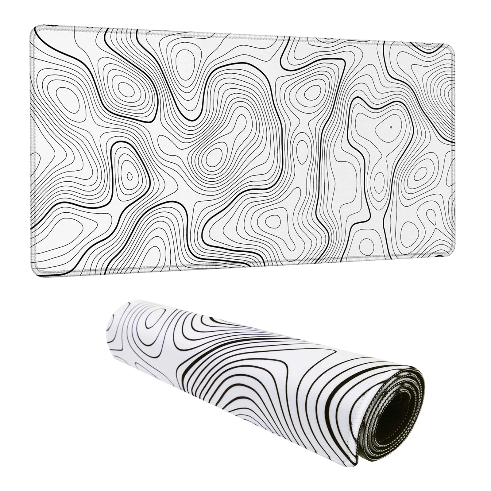 Viorichve Gaming Mouse Pad Extended Large XXL Desk Pad Mat 34.65 x 15.75 Inches Keyboard Laptop Computer Mousepad with Non-Slip Base Stitched Edge for