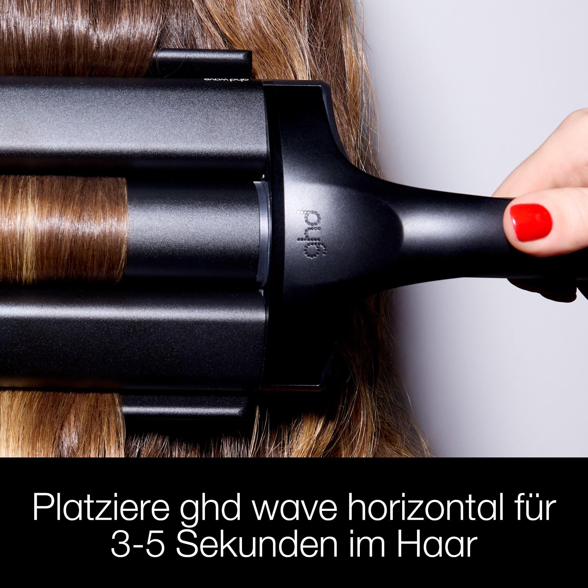 ghd wave triple barrel waver Welleneisen für Haare: 32mm Stäbe für Waves, Beach Waves & große Wellen, Mermaid Hair Waver, Anti Frizz Finish, ohne extreme Hitzeschäden
