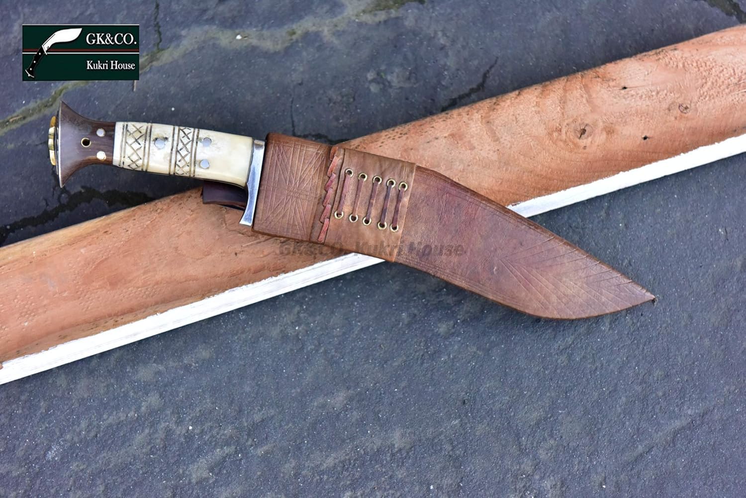 GK&CO. Kukri House Genuine Kukri -11 Inch Blade GK&CO Special Chhuri-Machete- Handmade in Nepal by Kukri House - imported