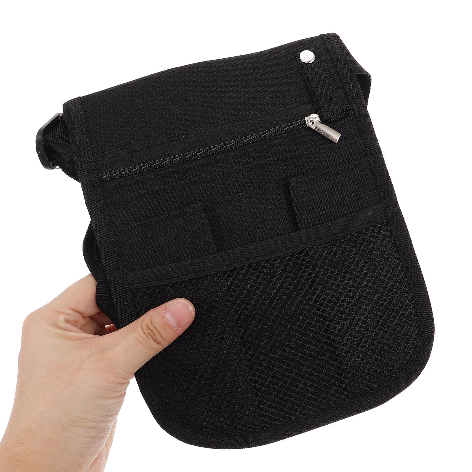 MAGICLULU Marsupio Infermiera Nero Oxford Tracolla Regolabile e Scomparti Multipli per Organizzare Strumenti Medici e Accessori Pratico per Infermieri