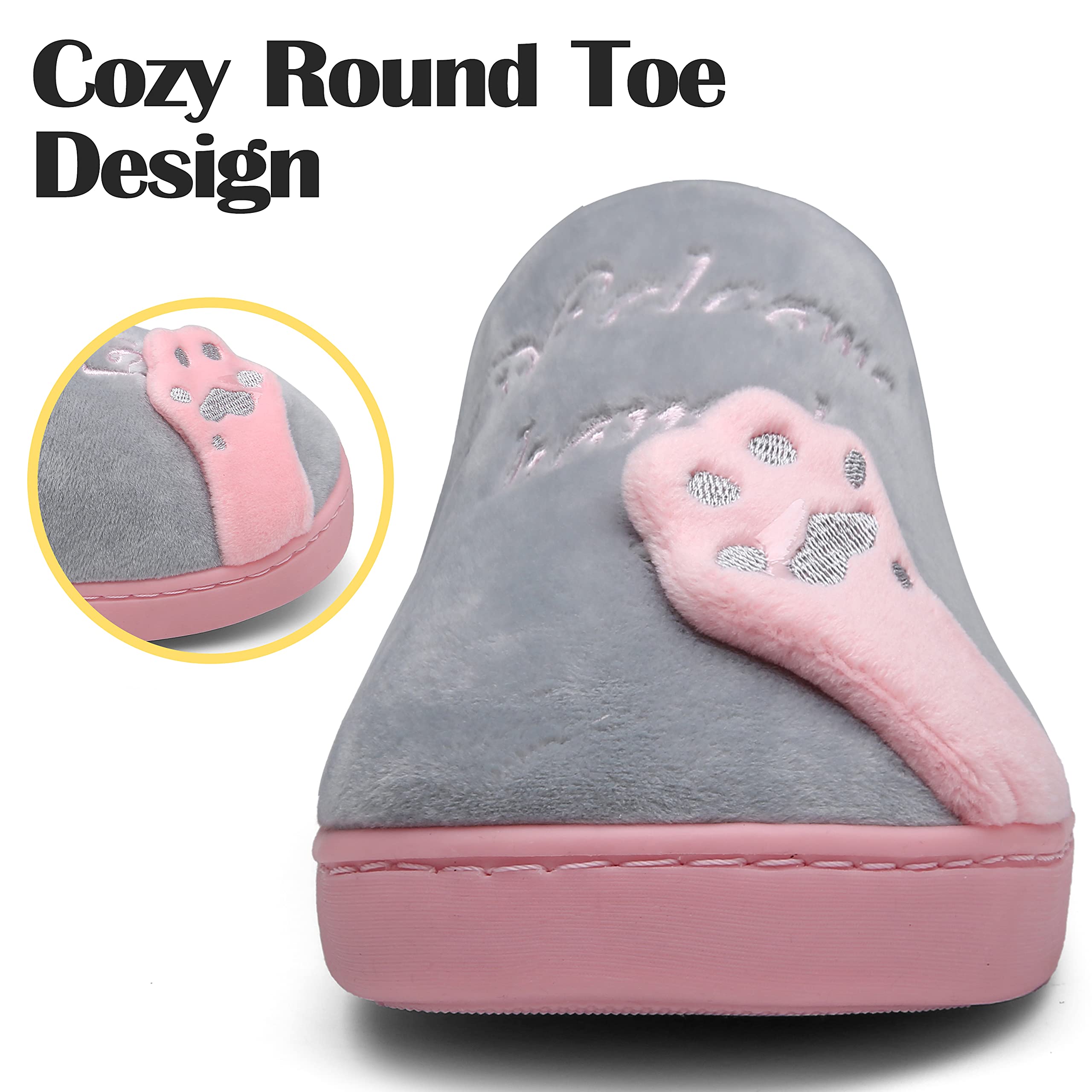 Mishansha Pantofole Donna Uomo Inverno Antiscivolo Caldo Comode Ciabatte da Casa Taglia 36-46 EU