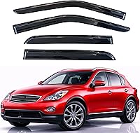 Vista 325 de KPY Moldura deflectora de viento con protección contra la lluvia compatible con GMC Terrain 2018-2023, 4 unidades, para ventana lateral, autoadhesiva