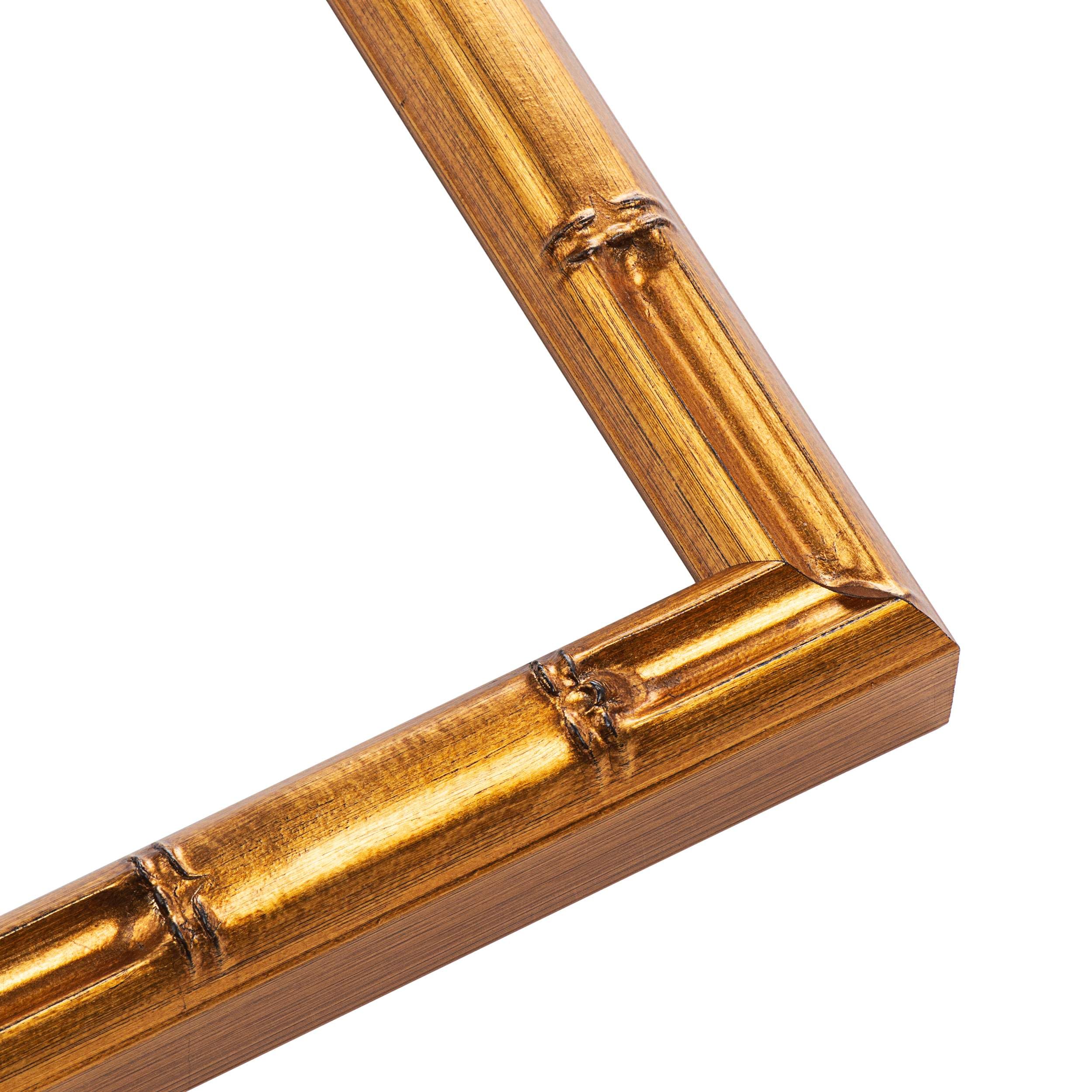 CountryArtHouse Picture Frame Moulding (Wood) 100ft Bundle - Bamboo Gold Finish - 1